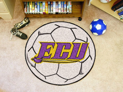 27" Round East Carolina Pirates Soccer Mat