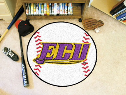 27" Round East Carolina Pirates Baseball Mat