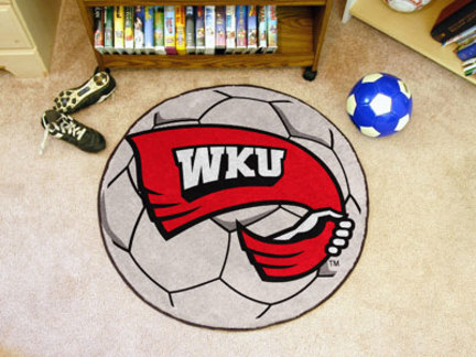 27" Round Western Kentucky Hilltoppers Soccer Mat