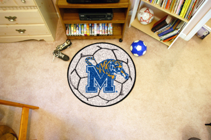 27" Round Memphis Tigers Soccer Mat