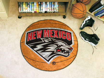 27" Round New Mexico Lobos Basketball Mat