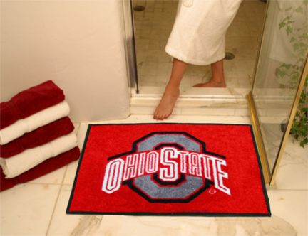 34" x 45" Ohio State Buckeyes All Star Floor Mat