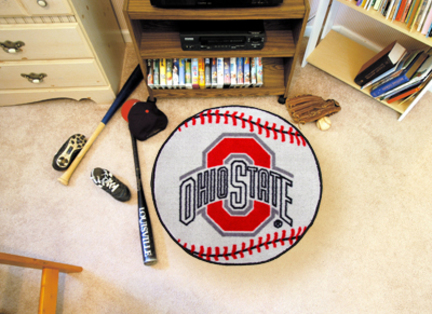 27" Round Ohio State Buckeyes Baseball Mat
