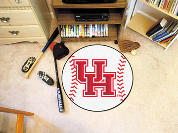 27" Round Houston Cougars Baseball Mat