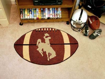 Wyoming Cowboys 22" x 35" Football Mat