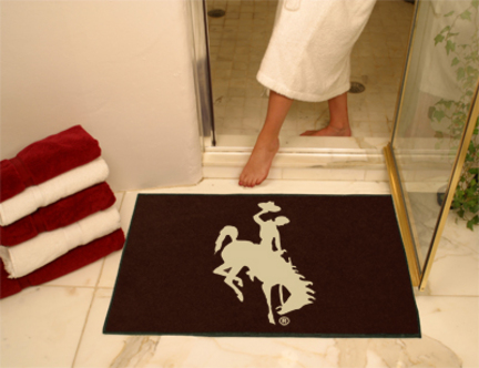 34" x 45" Wyoming Cowboys All Star Floor Mat