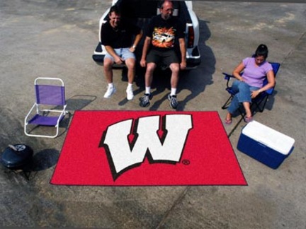 Wisconsin Badgers "W" 5' x 8' Ulti Mat