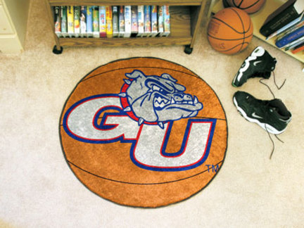 27" Round Gonzaga Bulldogs Basketball Mat