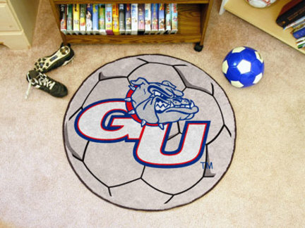 27" Round Gonzaga Bulldogs Soccer Mat