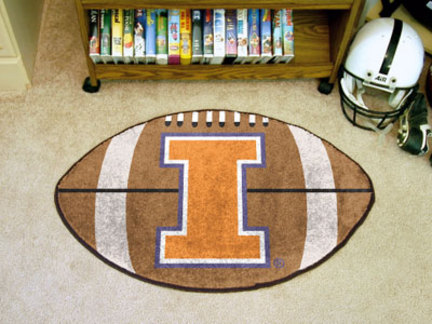 22" x 35" Illinois Fighting Illini Football Mat