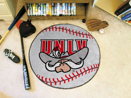 27" Round Las Vegas (UNLV) Runnin' Rebels Baseball Mat