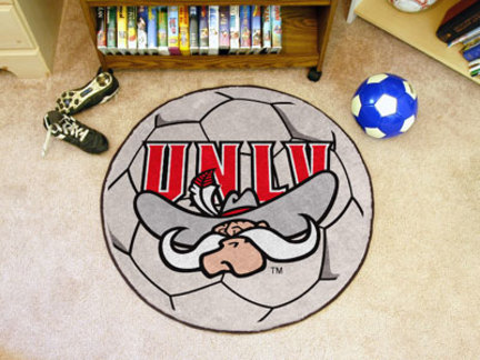 27" Round Las Vegas (UNLV) Runnin' Rebels Soccer Mat