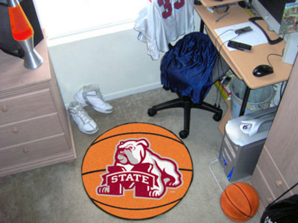 27" Round Mississippi State Bulldogs Basketball Mat