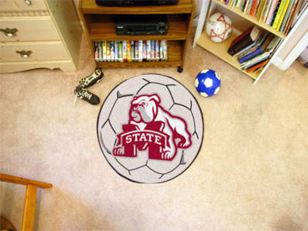 27" Round Mississippi State Bulldogs Soccer Mat