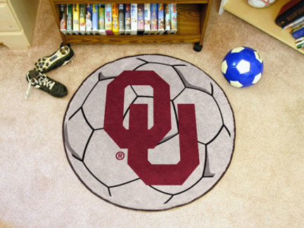 27" Round Oklahoma Sooners Soccer Mat