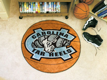 North Carolina Tar Heels 27" Round Basketball Mat