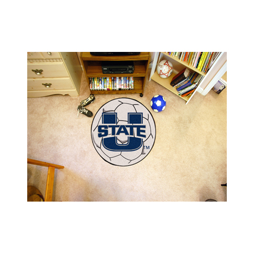 27" Round Utah State Aggies Soccer Mat