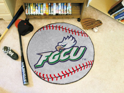 27" Round Florida Gulf Coast Eagles Baseball Mat