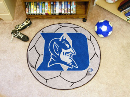 27" Round Duke Blue Devils Soccer Mat