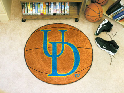 27" Round Delaware Fightin' Blue Hens Basketball Mat