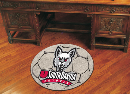 27" Round South Dakota Coyotes Soccer Mat