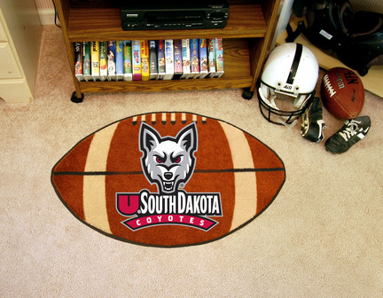 22" x 35" South Dakota Coyotes Football Mat