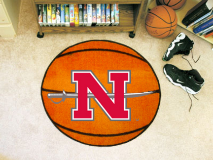 27" Round Nicholls State University Colonels Basketball Mat