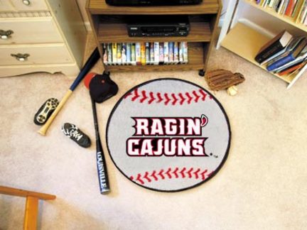 Louisiana (Lafayette) Ragin' Cajuns 27" Round Baseball Mat
