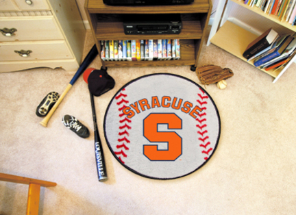 27" Round Syracuse Orange (Orangemen) Baseball Mat