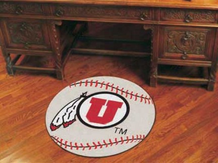 27" Round Utah Utes Baseball Mat