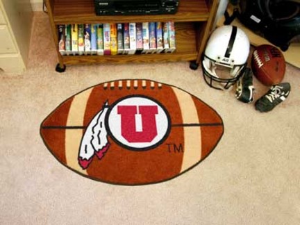 22" x 35" Utah Utes Football Mat