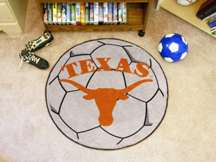 27" Round Texas Longhorns Soccer Mat