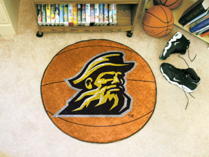 27" Round Appalachian State Mountaineers Basketball Mat