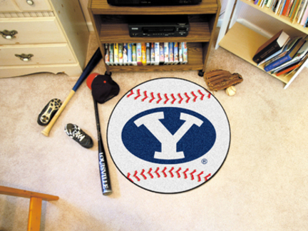 27" Round Brigham Young (BYU) Cougars Baseball Mat