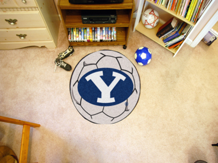 27" Round Brigham Young (BYU) Cougars Soccer Mat