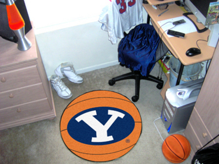 27" Round Brigham Young (BYU) Cougars Basketball Mat