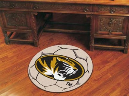 27" Round Missouri Tigers Soccer Mat