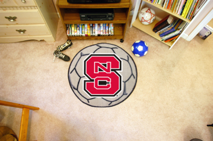 27" Round North Carolina State Wolfpack Soccer Mat