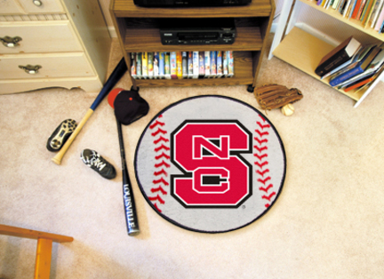 27" Round North Carolina State Wolfpack Baseball Mat