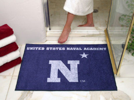 34" x 45" Navy Midshipmen All Star Floor Mat