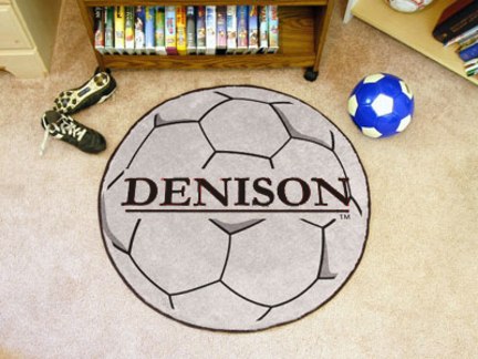 27" Round Denison Big Red Soccer Mat
