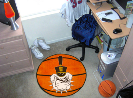 27" Round Citadel Bulldogs Basketball Mat