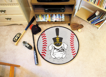 27" Round Citadel Bulldogs Baseball Mat