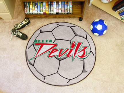 27" Round Mississippi Valley State Delta Devils Soccer Mat