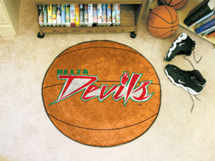 27" Round Mississippi Valley State Delta Devils Basketball Mat