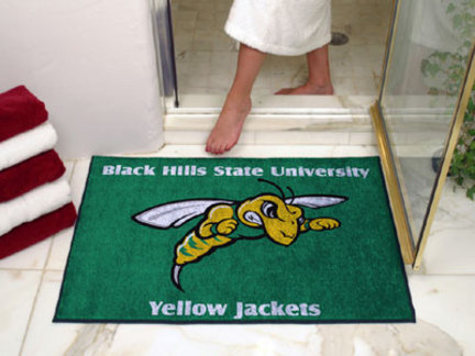 34" x 45" Black Hills State Yellow Jackets All Star Floor Mat