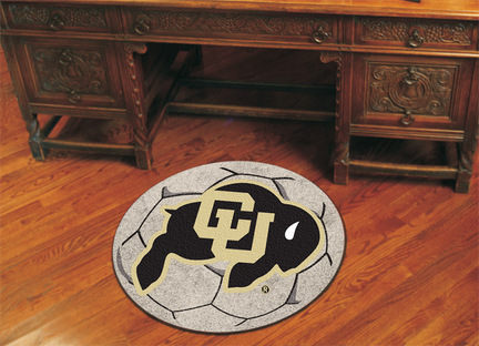 27" Round Colorado Buffaloes Soccer Mat