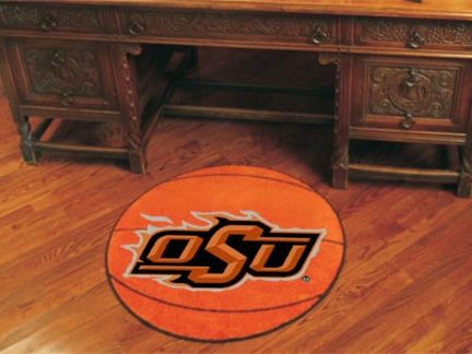 27" Round Oklahoma State Cowboys Basketball Mat