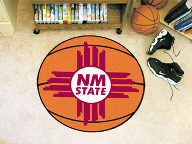 27" Round New Mexico State Aggies Basketball Mat