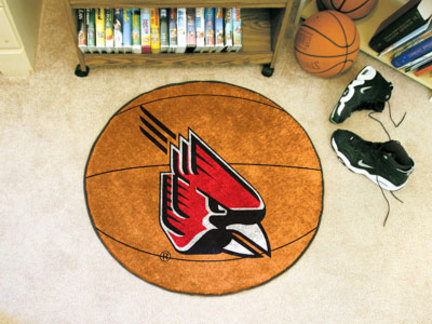 27" Round Ball State Cardinals Basketball Mat